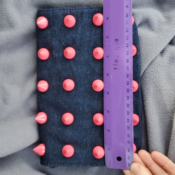 Deux Lux denim clutch purse - Picture 8 of 9
